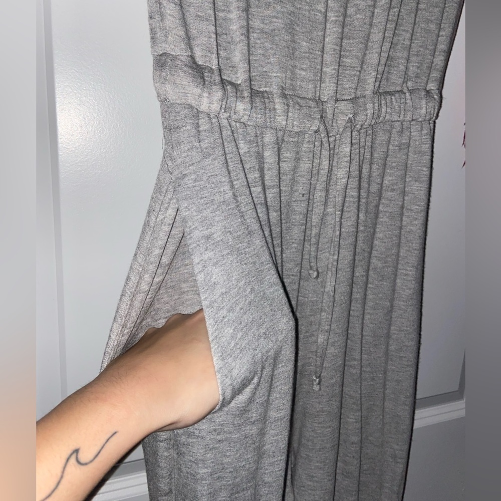 Gray comfy romper